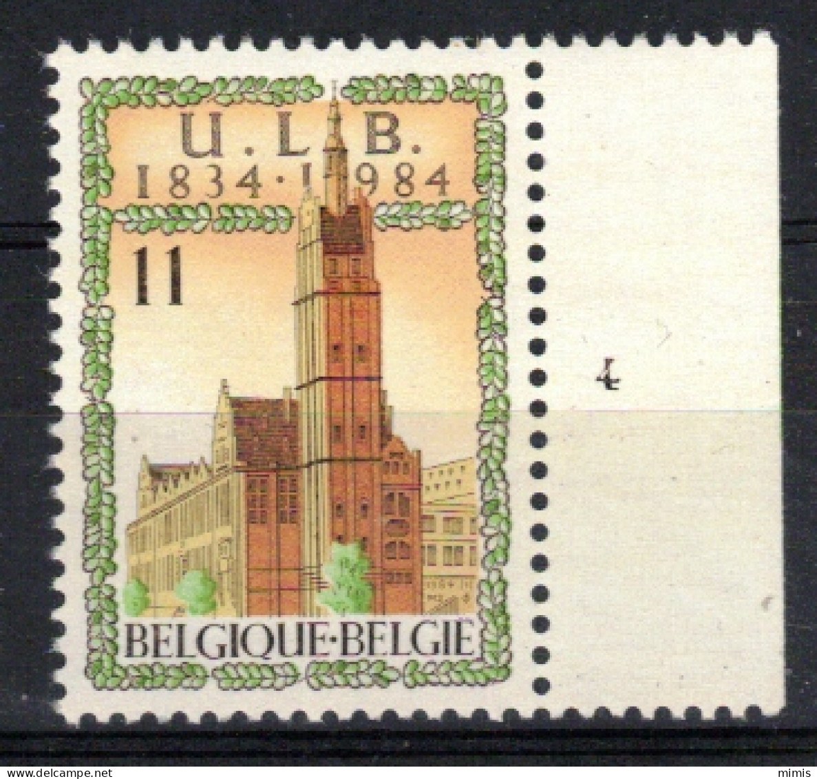 BELGIQUE           Planche N° 4      N° 2112 ** Neuf Sans Charnière - 1981-1990