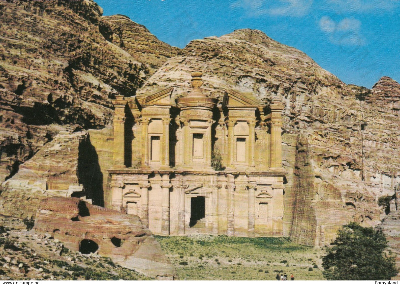 CARTOLINA  PETRA,GIORDANIA-VIEW OF EDDEER AT PETRA-NON VIAGGIATA (1990) - Jordanie