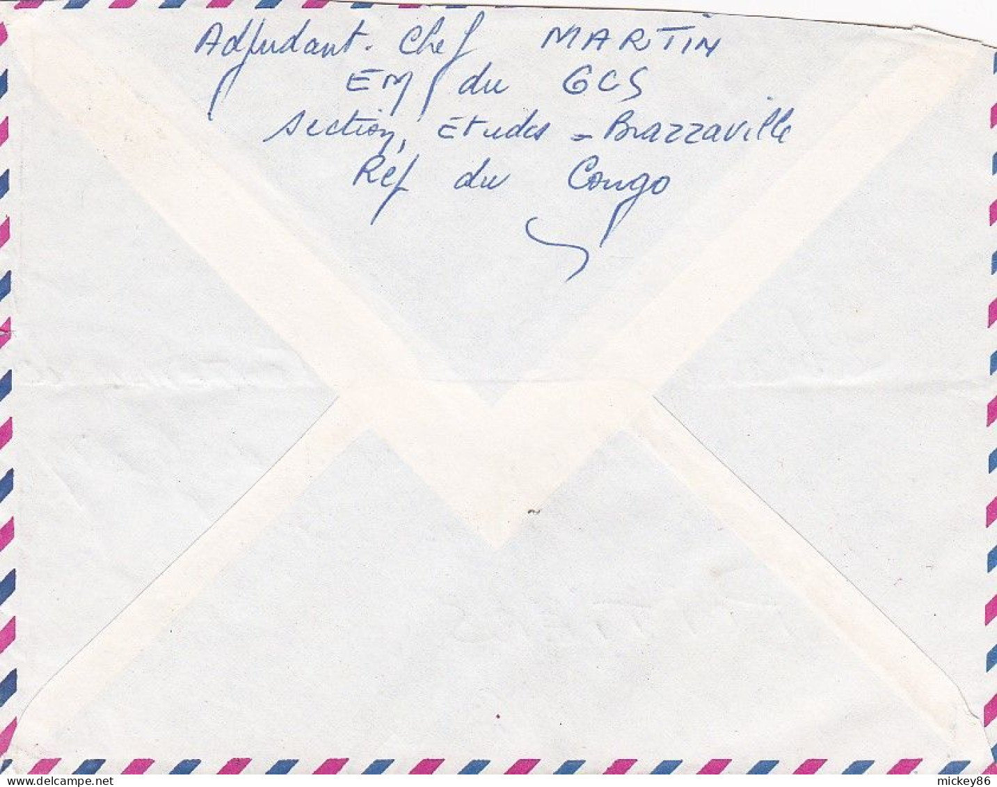 CONGO - 1962 -- Lettre De BRAZZAVILLE  Pour POITIERS-86 (France)...tp Seul Sur Lettre ....cachet - Sonstige & Ohne Zuordnung