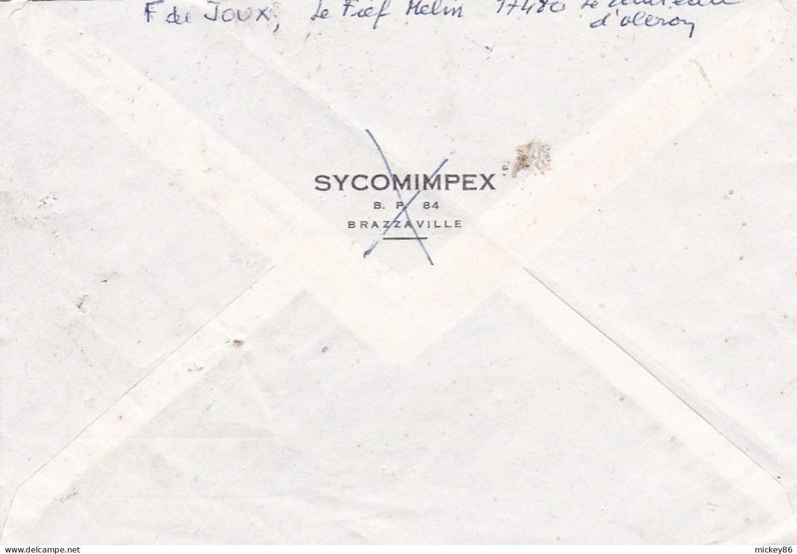 CONGO - 1981 -- Lettre De BRAZZAVILLE   Pour POITIERS-86 (France)...tp Seul Sur Lettre ....cachet - Other & Unclassified