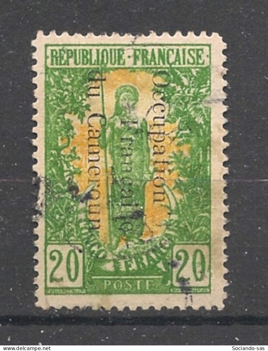 CAMEROUN - 1916 - N°YT. 58 - Femme Bakalois 20c Vert Et Jaune - Signé BRUN - Oblitéré / Used - Used Stamps