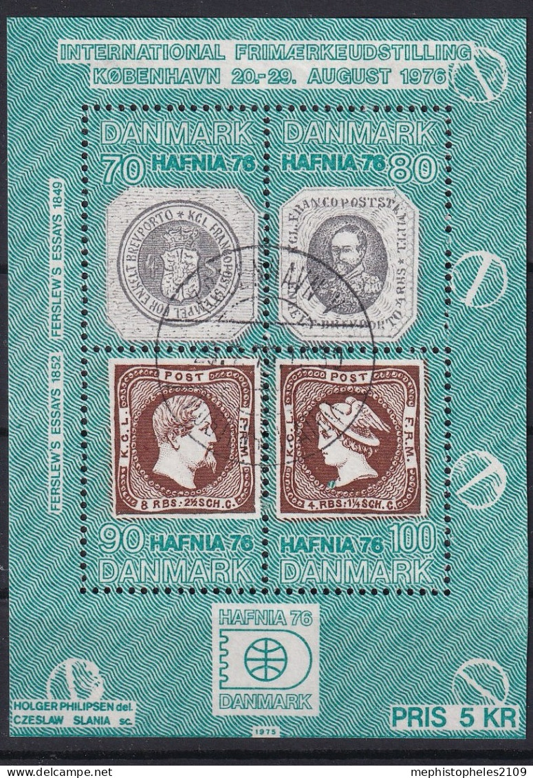 DENMARK 1975 - Canceled - Mi 607-610, Block 2 - Oblitérés