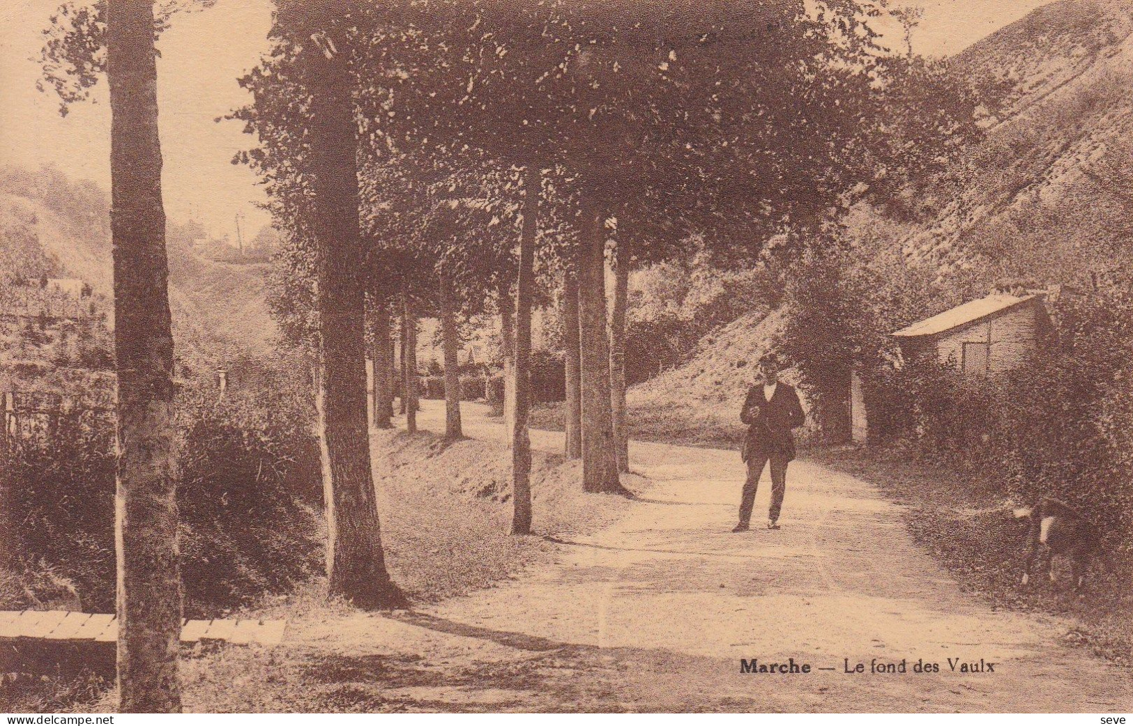 MARCHE Le Fond Des VAULX Carte Postée En 1933 - Marche-en-Famenne