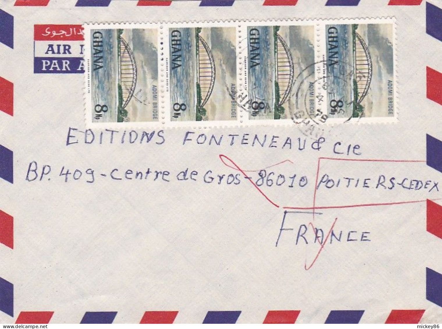 GHANA--1978 - Lettre AFLAO A  Pour POITIERS-86 (France) ..timbres Sur Lettre...cachet - Ghana (1957-...)