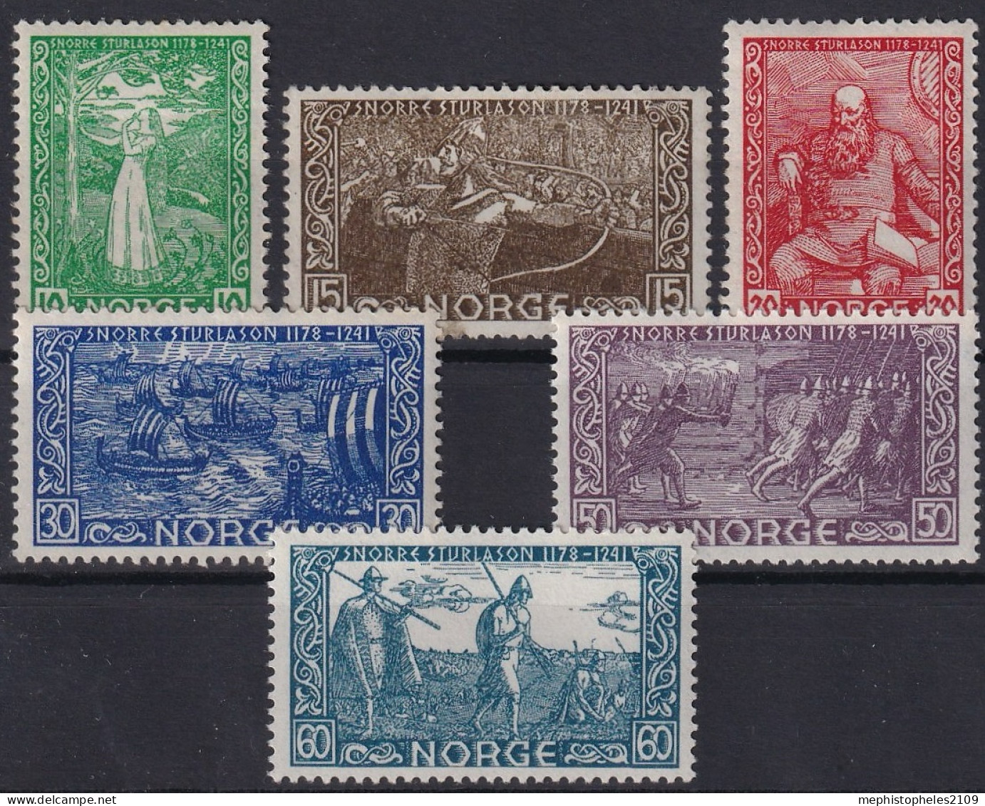 NORWAY 1941 - MLH - Mi 259-264 - Complete Set! - Ongebruikt