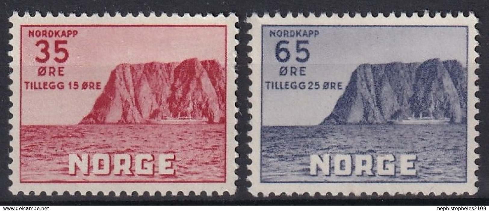 NORWAY 1957 - MNH - Mi 409, 410 - Neufs