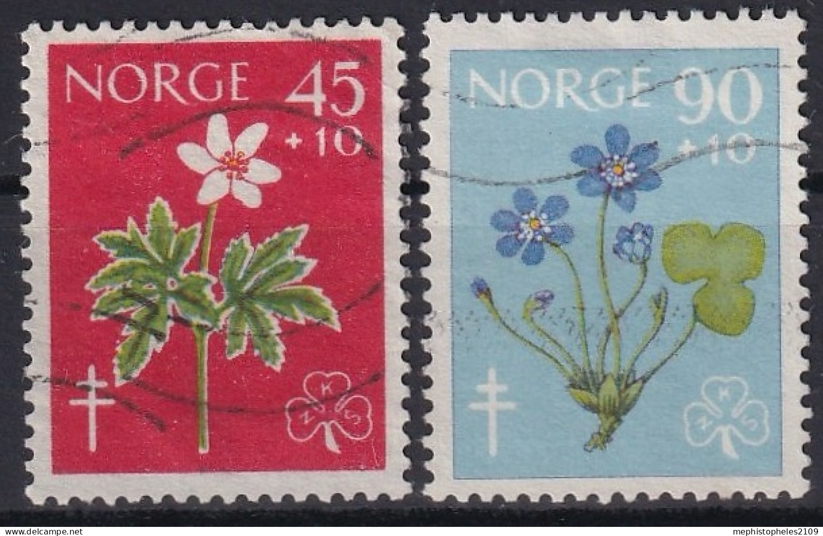 NORWAY 1960 - Canceled - Mi 438, 439 - Oblitérés