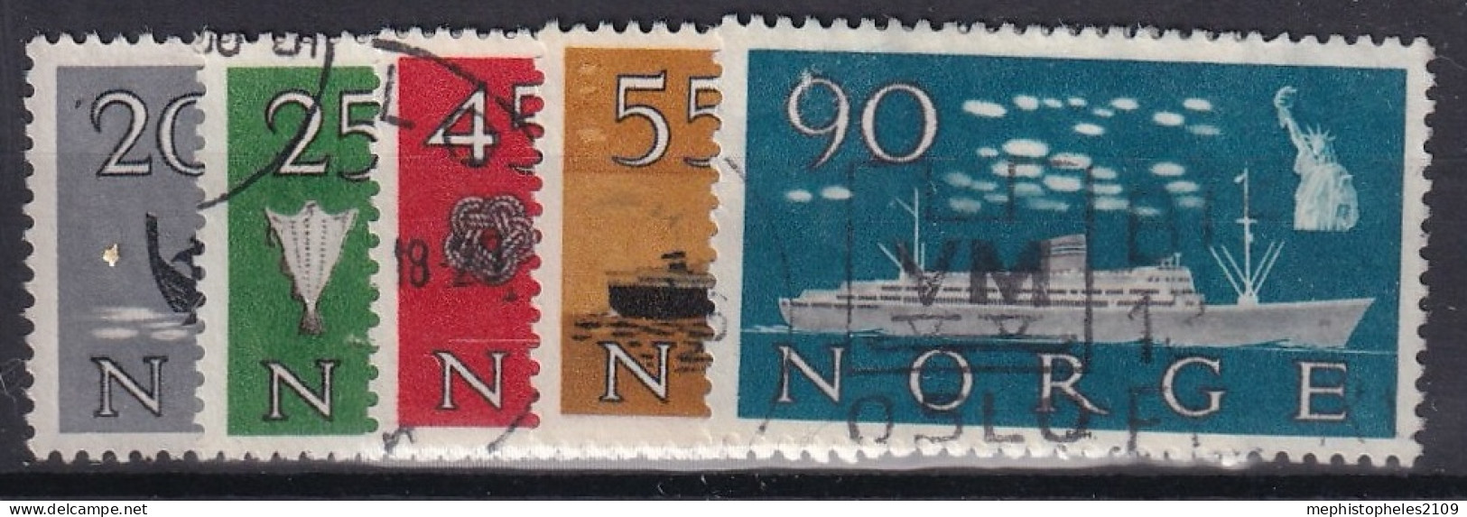 NORWAY 1960 - Canceled - Mi 444-448 - Oblitérés