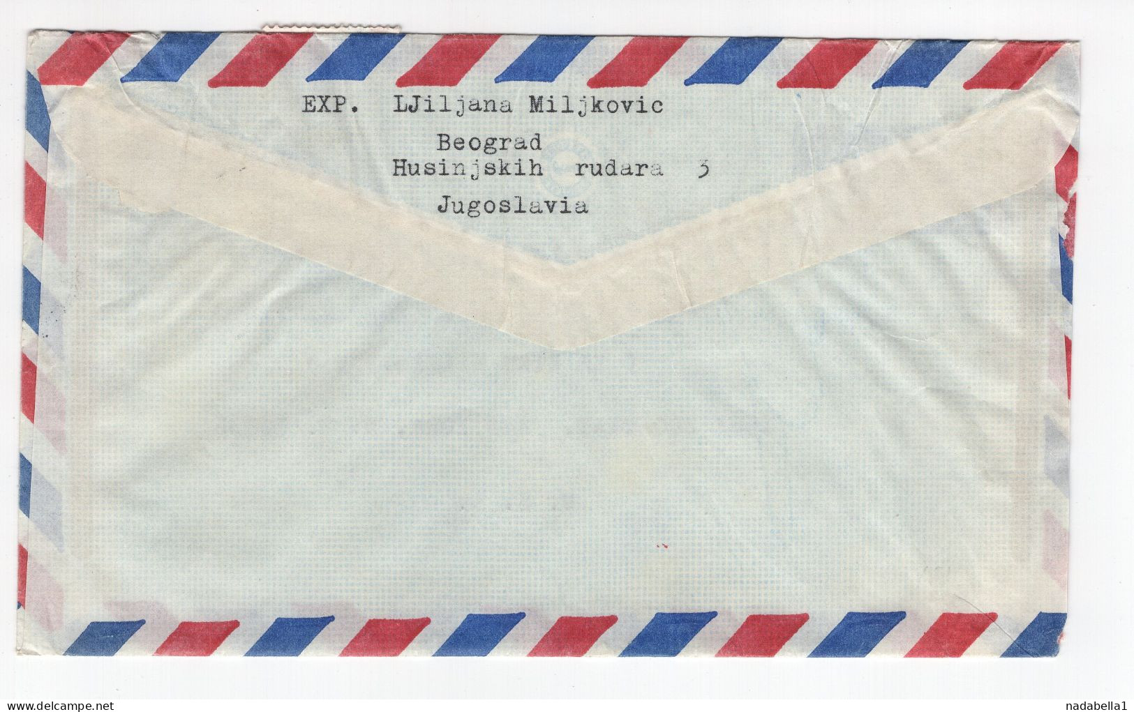 1971. YUGOSLAVIA,SERBIA,BELGRADE AIRMAIL COVER TO US,NEW YORK,TITO AND COSMOS - Poste Aérienne