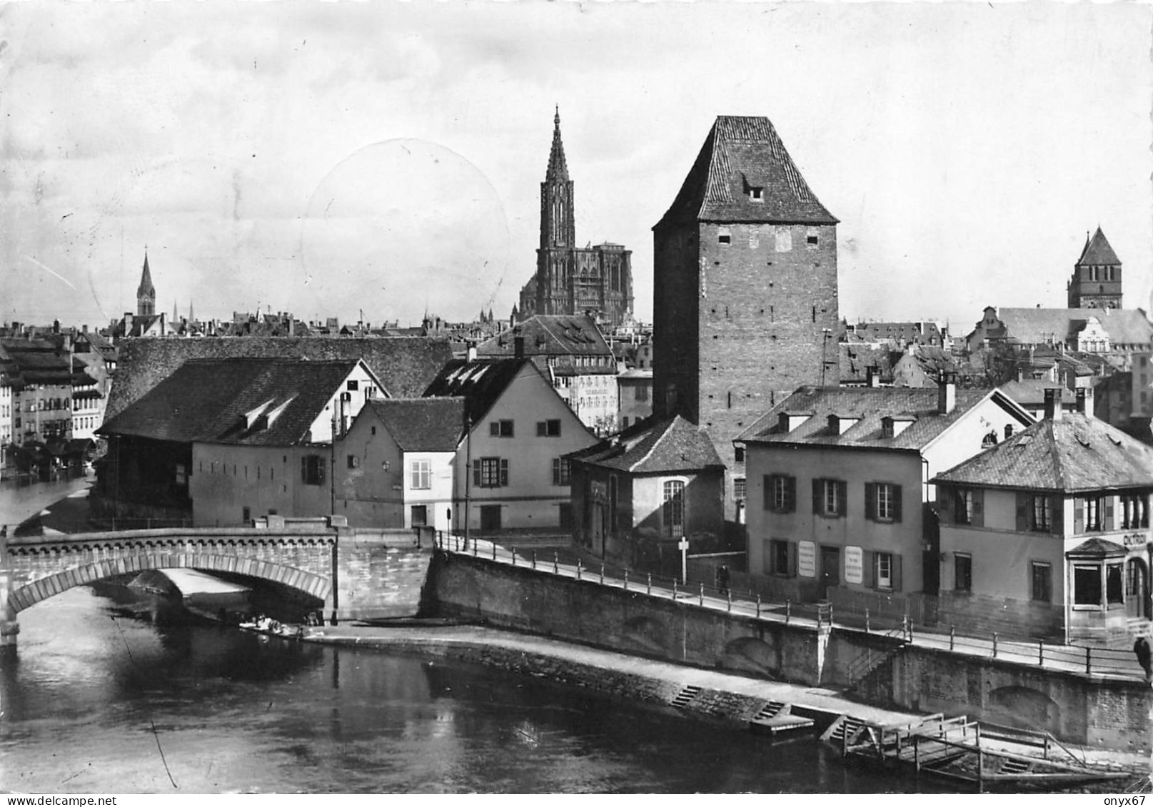 GF-STRASBOURG-STRASSBURG-67-Bas-Rhin-Ponts Couverts-Stamp-Briefmarke-Timbre Centenaire Cathédrale 1939 - Strasbourg