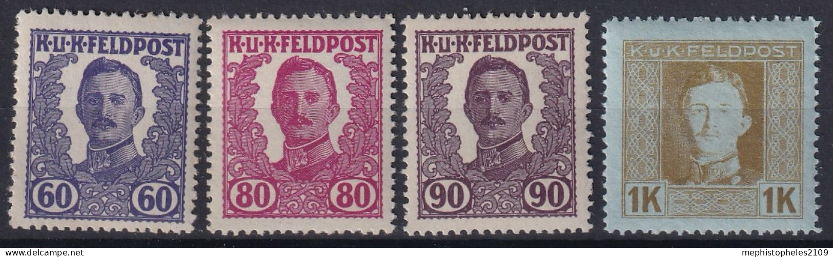 AUSTRIA 1918 - MNH - ANK XI-XiV - Not Issued - Unused Stamps