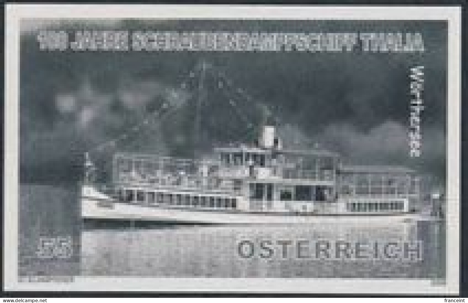 AUSTRIA(2009) Propellor Steamer "Thalia". Black Print. - Ensayos & Reimpresiones