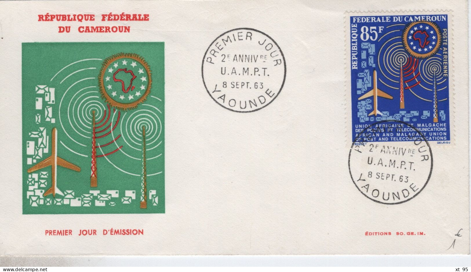 Cameroun - FDC - PA N°59 - Telecommunications - Camerun (1960-...)