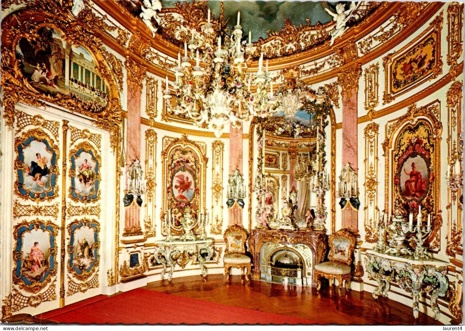 16-12-2023 (2 W 16) Germany (3 Postcards) Royal Castle Of Herrenchiemsee - Kirchen U. Kathedralen