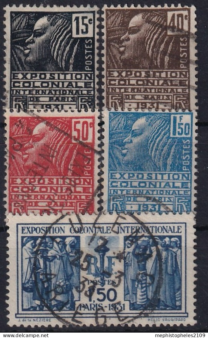 FRANCE 1930/31 - Canceled - YT 270-274 - Oblitérés