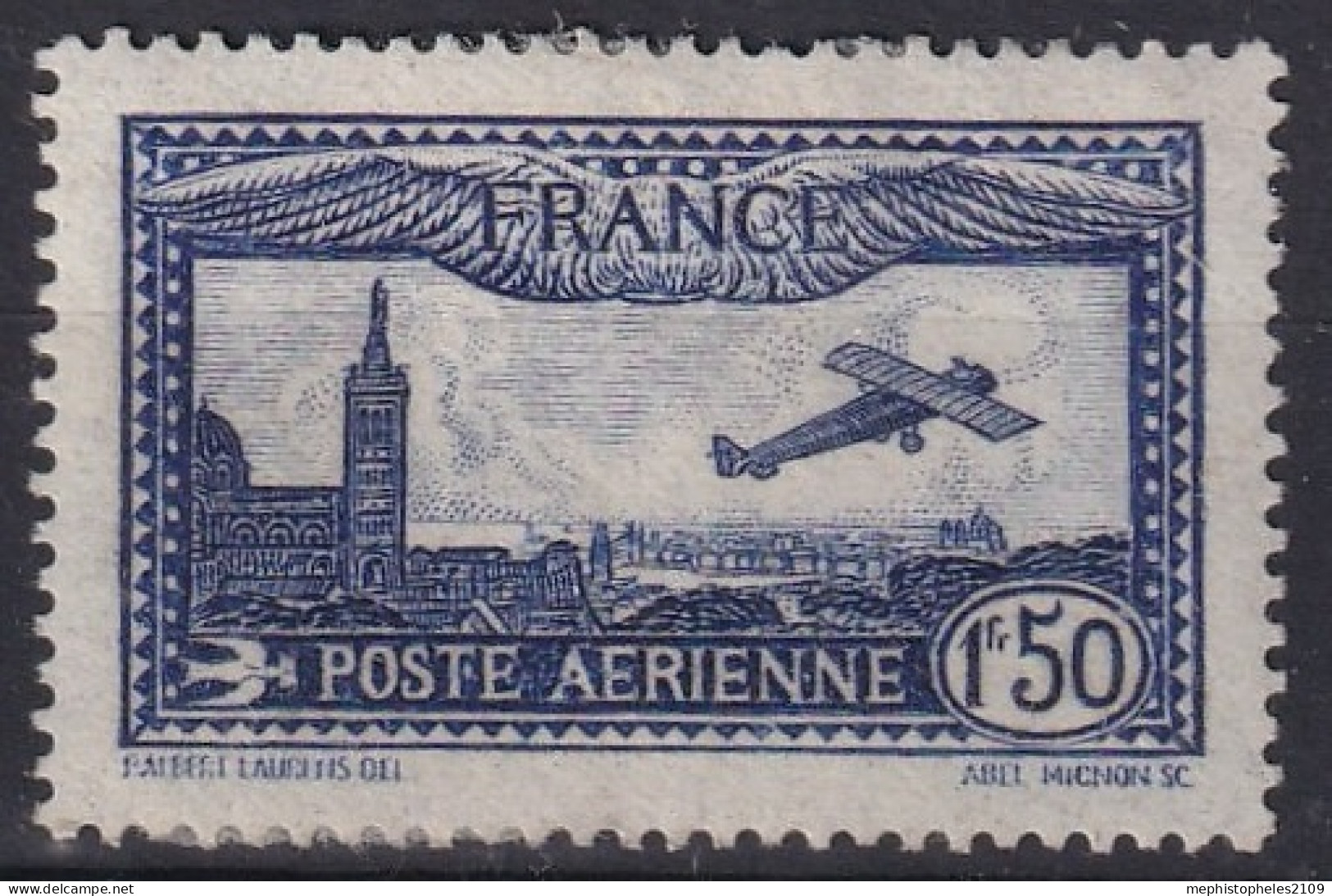 FRANCE 1930 - MLH - YT 6 - Poste Aérienne - 1927-1959 Afgestempeld