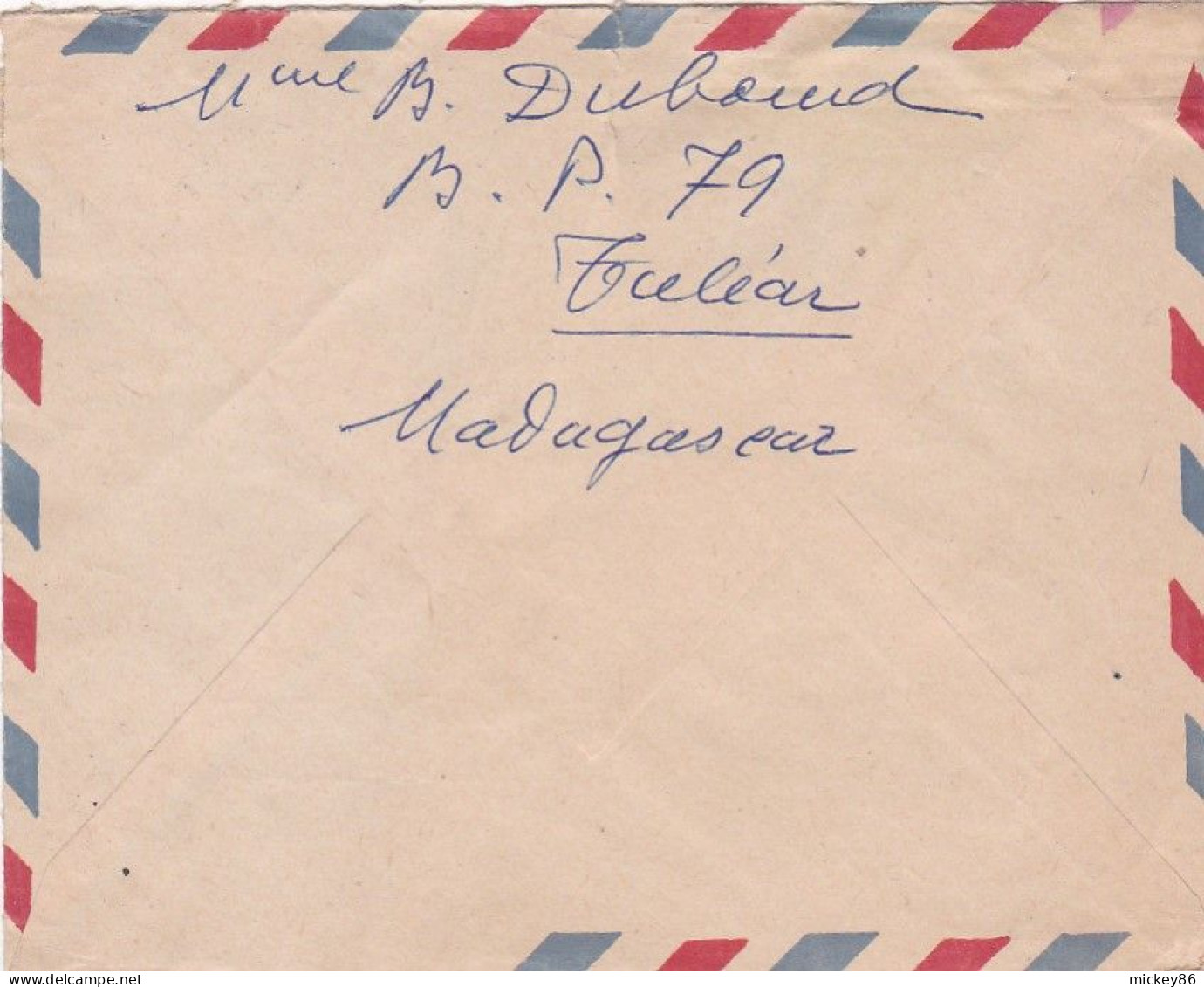 MADAGASCAR--1964-- Lettre De TULEAR  Pour POITIERS-86 (France)....timbre (blason)  Seul Sur Lettre....... - Madagascar (1960-...)