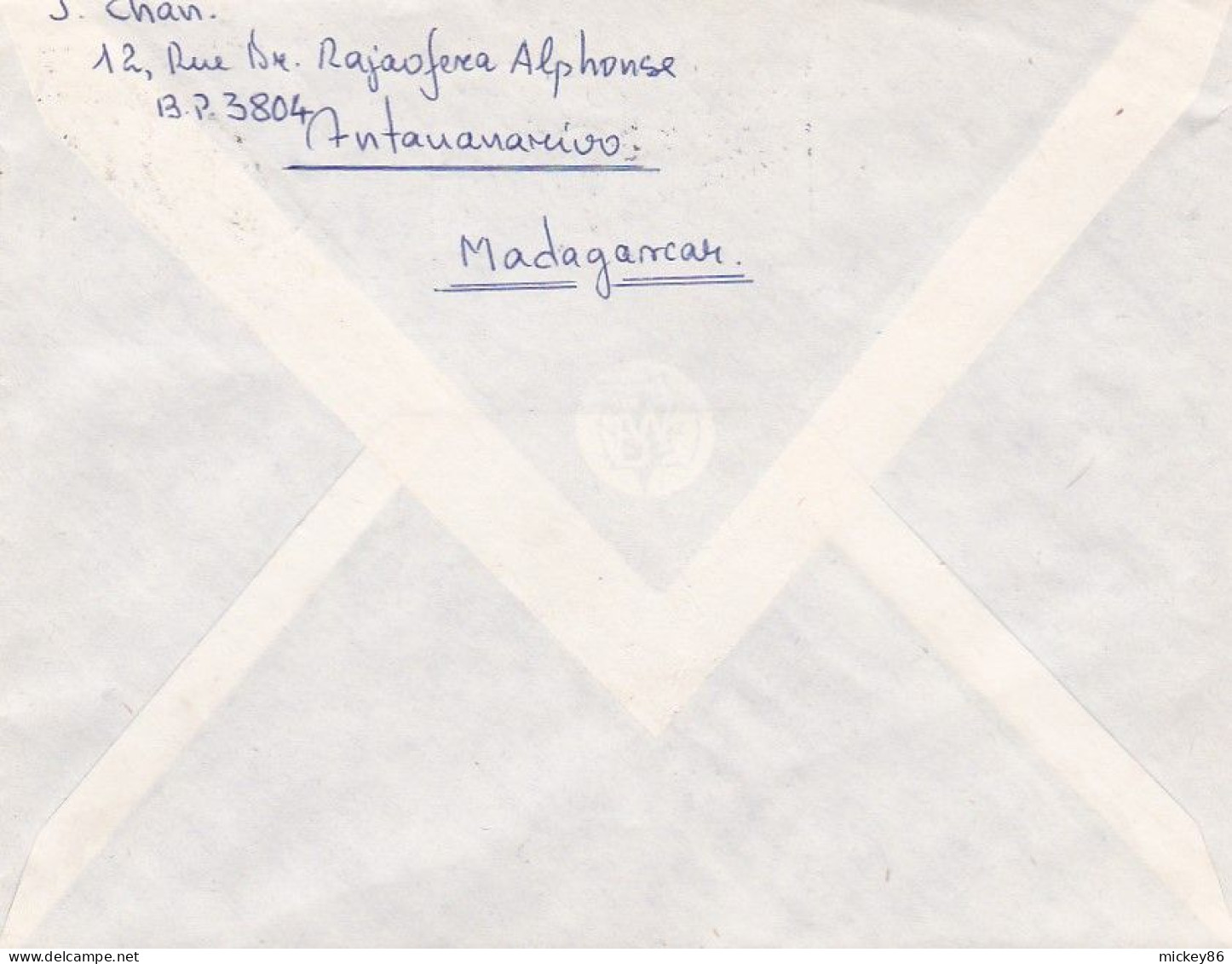 MADAGASCAR--1977-- Lettre De TANANARIVE  Pour POITIERS-86 (France)....timbre   Seul Sur Lettre....... - Madagascar (1960-...)