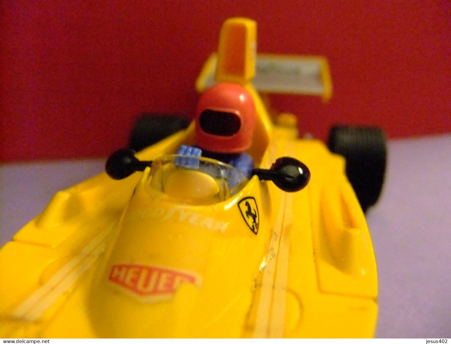 SCALEXTRIC EXIN FERRARI B3 F1 AMARILLO 12  PILOTO NIKI LAUDA MADE IN SPAIN 1975