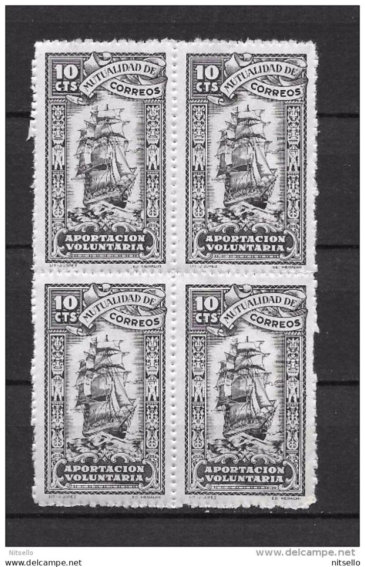 LOTE 1892 B  ///  ESPAÑA MUTUALIDAD DE CORREOS 10 CTMOS **MNH - Wohlfahrtsmarken