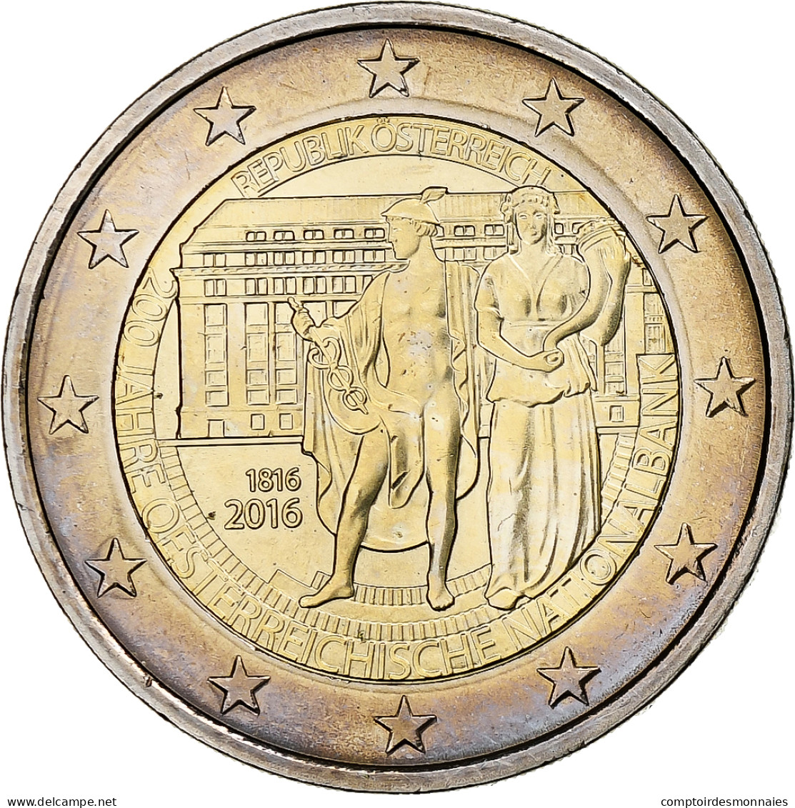 Autriche, 2 Euro, Banque Nationale, 2016, SPL, Bimétallique, KM:New - Austria