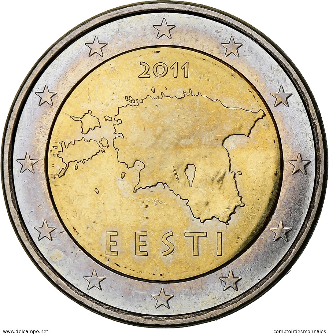 Estonie, 2 Euro, 2011, Vantaa, SPL, Bimétallique, KM:68 - Estonie