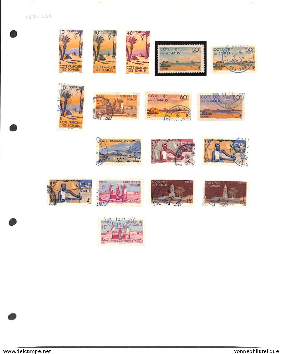 COTE DES SOMALIS / DJIBOUTI - collection neufs x et xx , oblitérés -  voir tous les scans (cla 102)