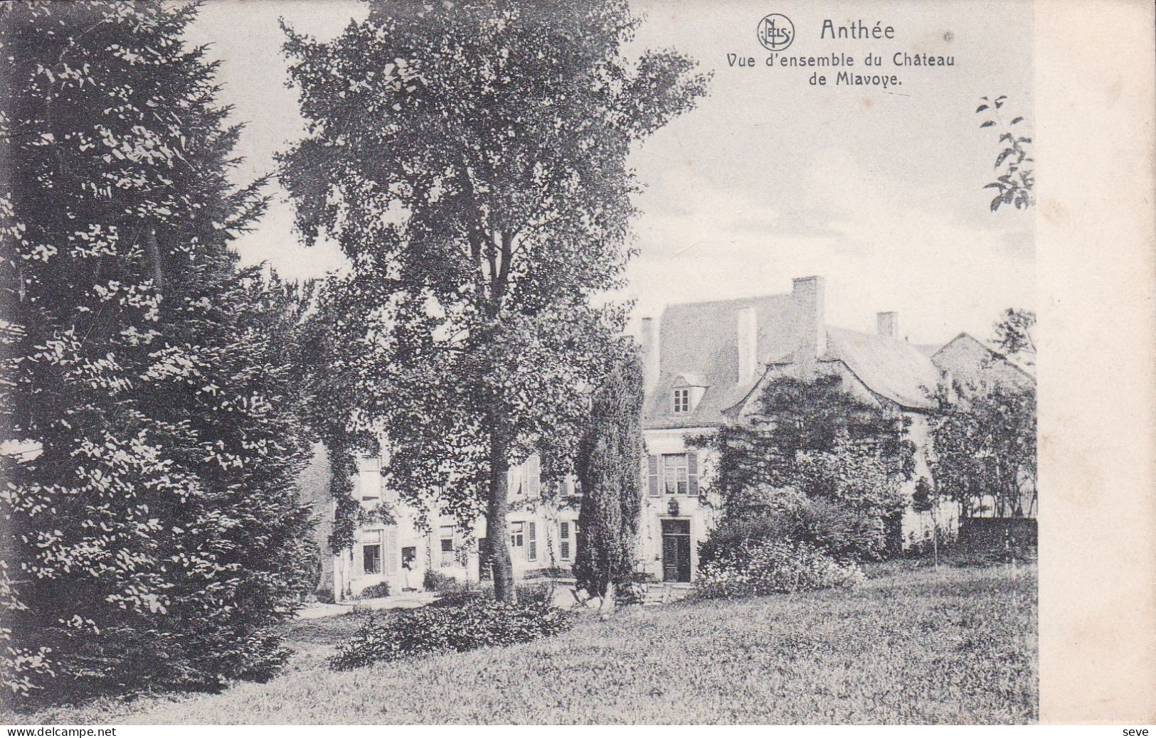 ANTHEE Vue D'ensemble Du Château De Mianoye Carte Postée En 1912 - Onhaye