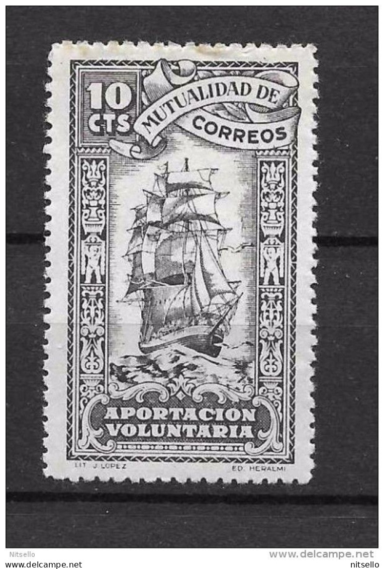 LOTE 1892 B ///  MUTUALIDAD DE CORREOS  NUEVO ** MNH   DENTADO INUSUAL EN LA EPOCA - Liefdadigheid