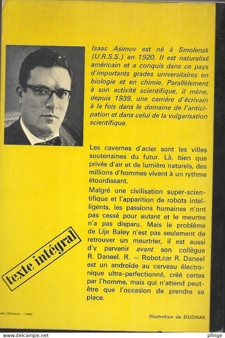 Les Cavernes D'acier	Par Isaac Asimov -	J'ai Lu N°404 - J'ai Lu