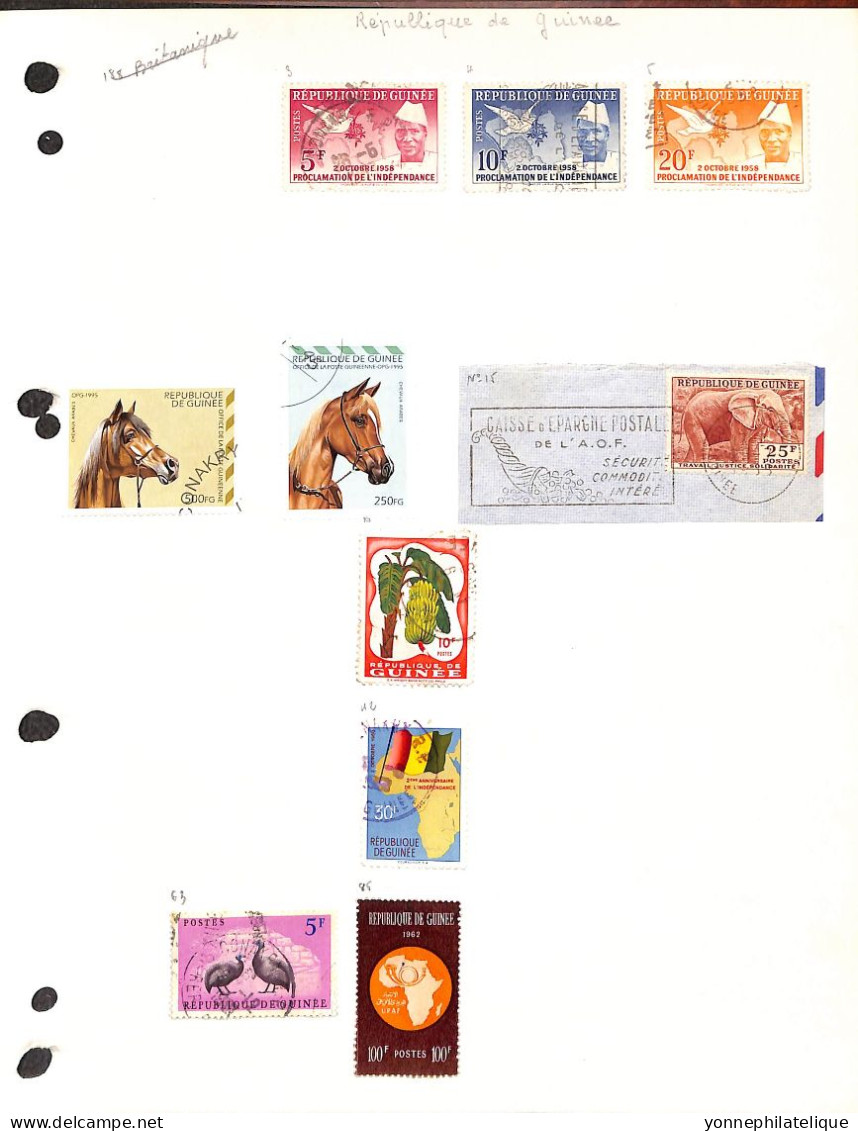 GUINEE  Colonie  + République  - collection neufs x et xx , oblitérés -  voir tous les scans (cla 102)