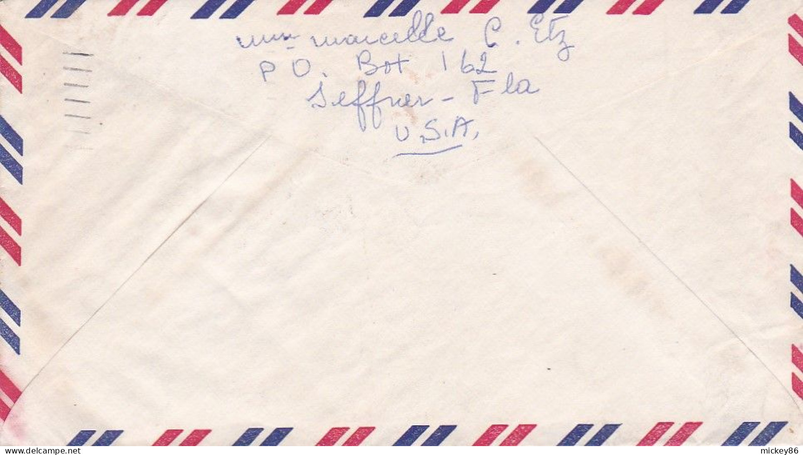 Etats-Unis--1961 - Lettre TAMPA (Fla) Pour POITIERS-86 (France)....timbre Seul Sur Lettre.....cachet - Cartas & Documentos