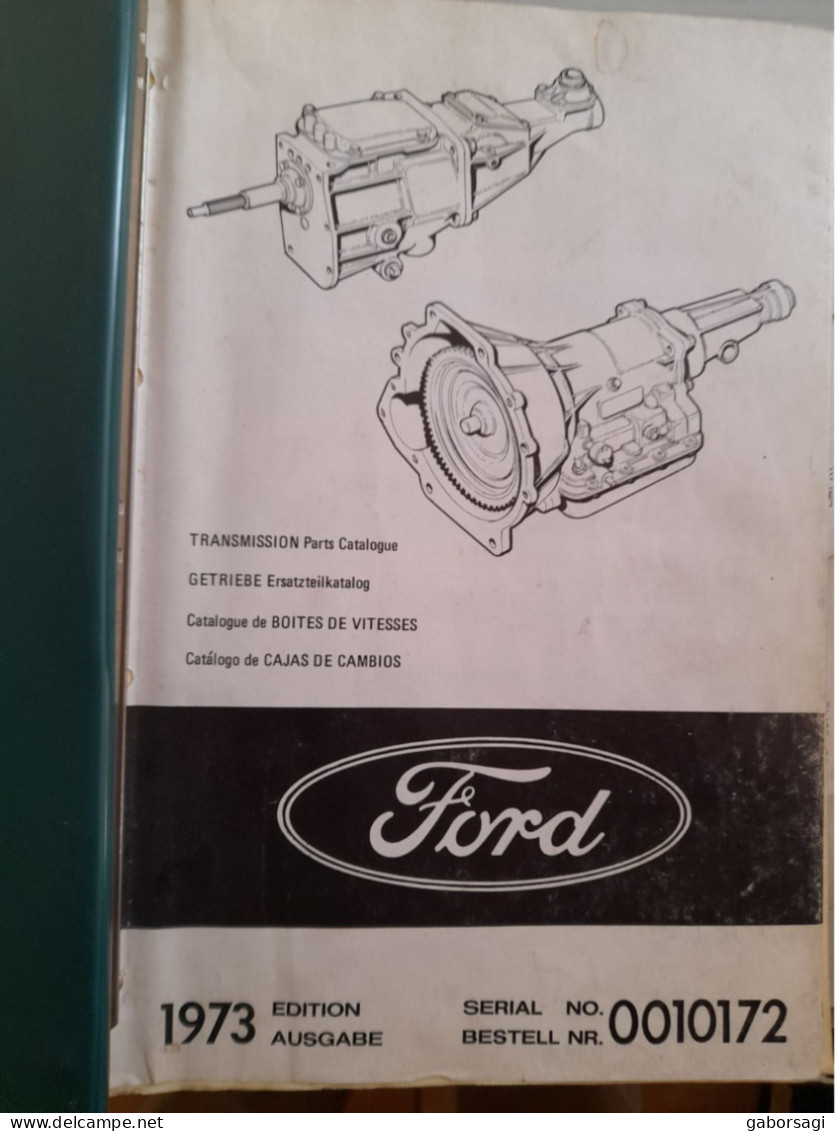 Ford Transmission Parts Catalogue 1973 Edition - Themengebiet Sammeln