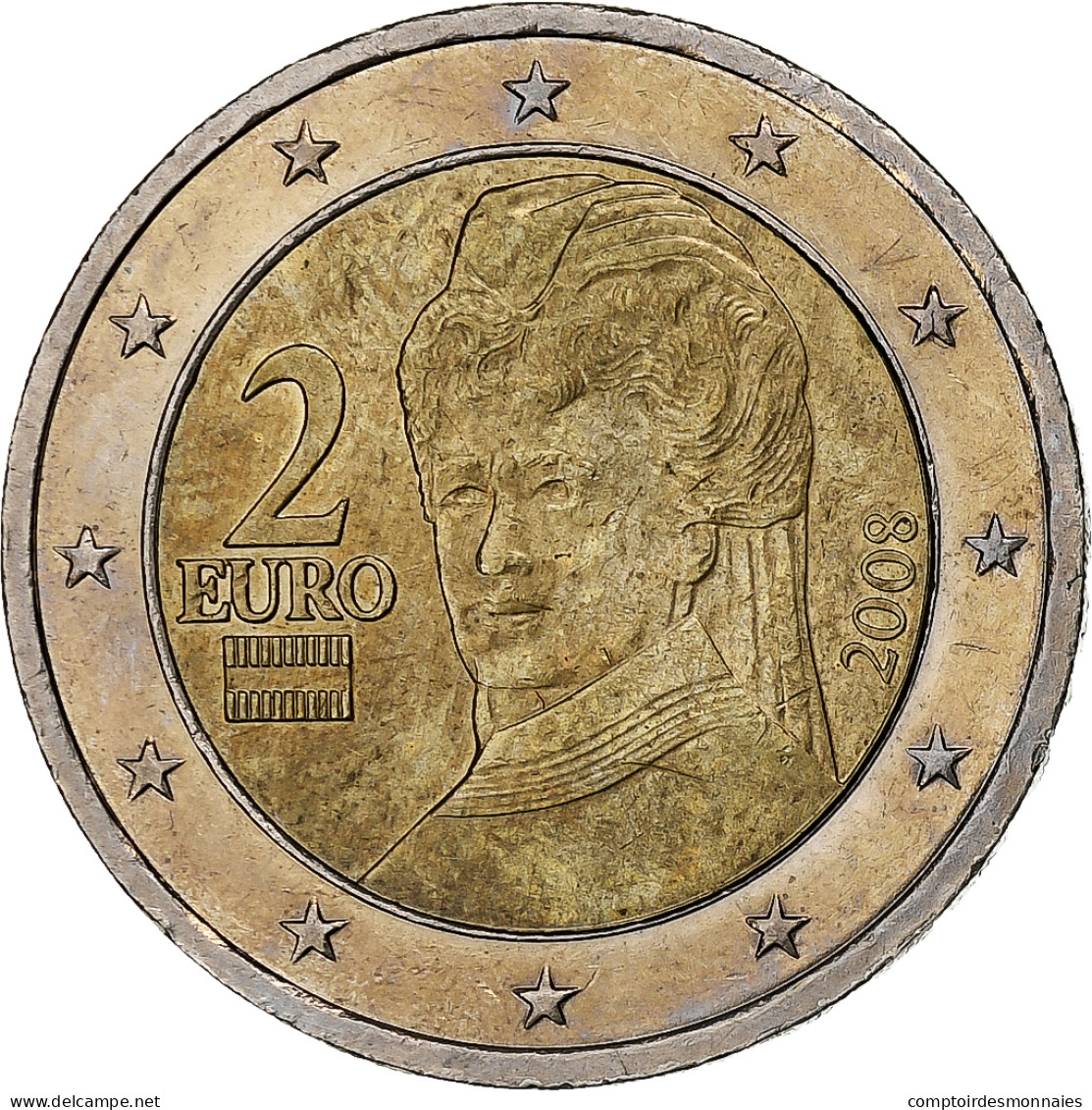 Autriche, 2 Euro, 2008, Vienna, SUP, Bimétallique, KM:3143 - Autriche