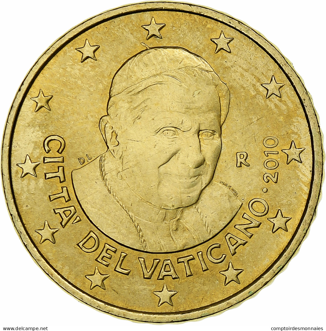 Cité Du Vatican, 50 Euro Cent, 2010, Rome, SUP+, Laiton, KM:387 - Vatikan