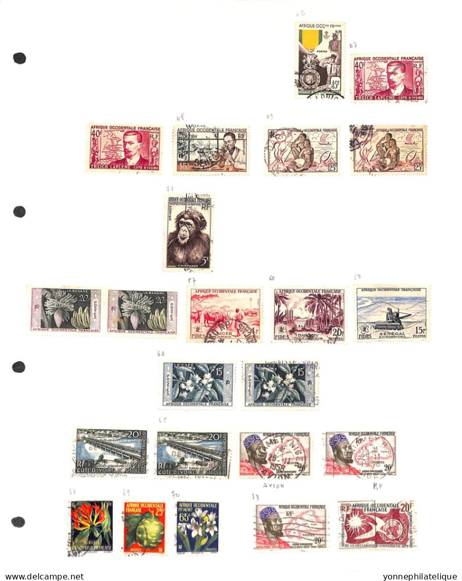 AFRIQUE OCCIDENTALE  - Collection Neufs X Et  Xx Dont Série  Taxe 1/10 , Oblitérés - Voir Tous Les Scans (cla 103) - Collections (sans Albums)