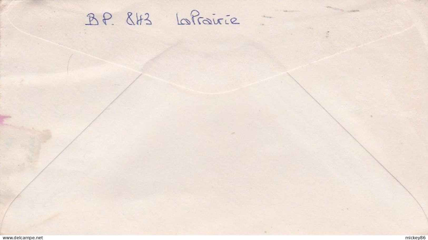 Canada --1960 - Lettre LAPRAIRIE  Pour POITIERS-86 (France)....timbres  Sur Lettre.....cachet   20-09-60 - Storia Postale