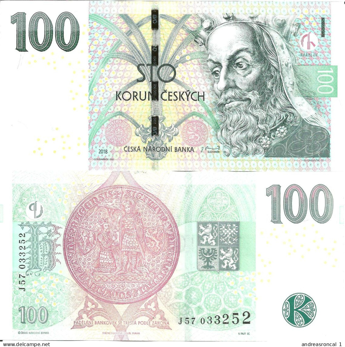 Czechia 100 Crowns 2018 Letter J P-18g UNC - República Checa