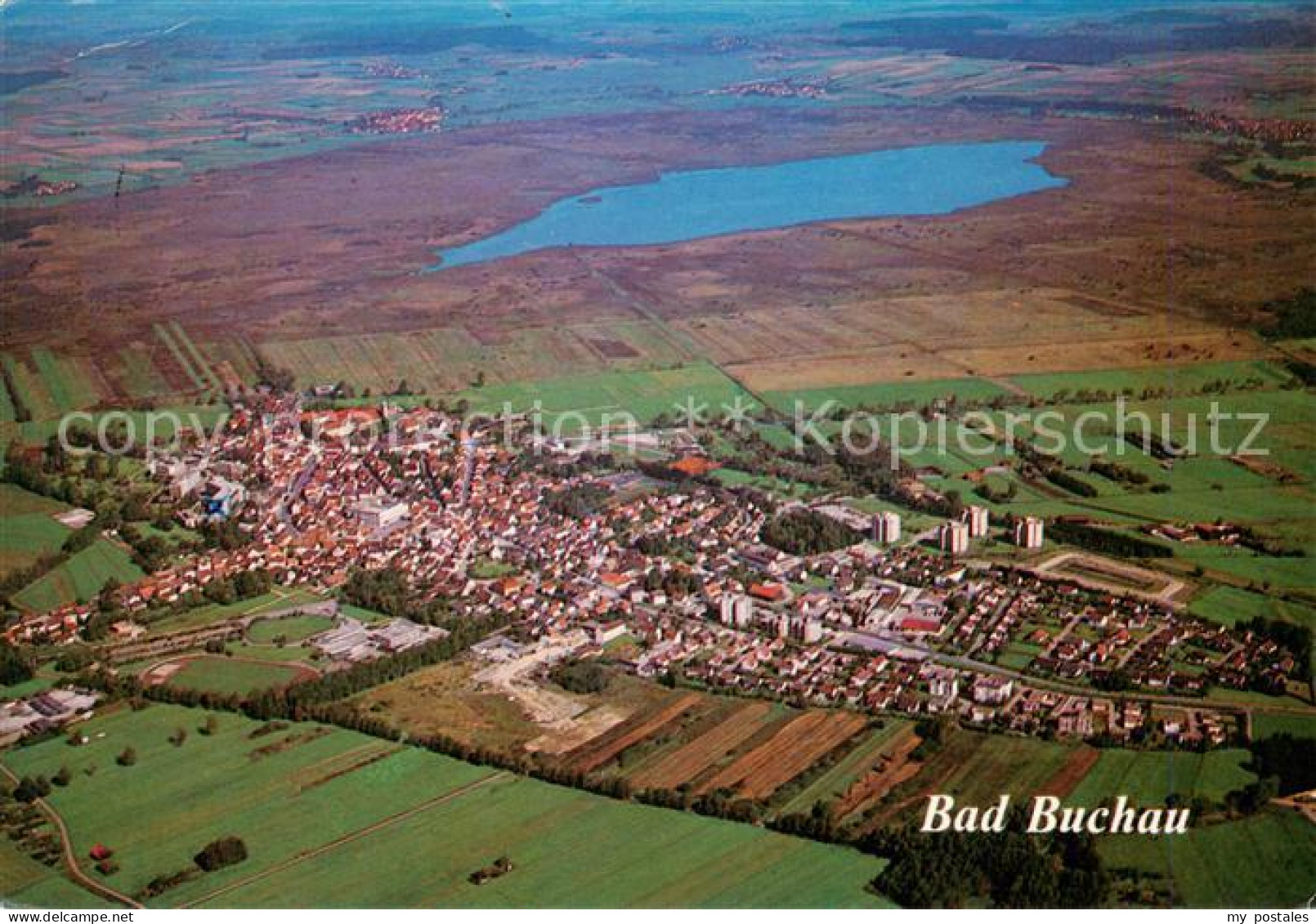 73829838 Bad Buchau Federsee Fliegeraufnahme Bad Buchau Federsee - Bad Buchau