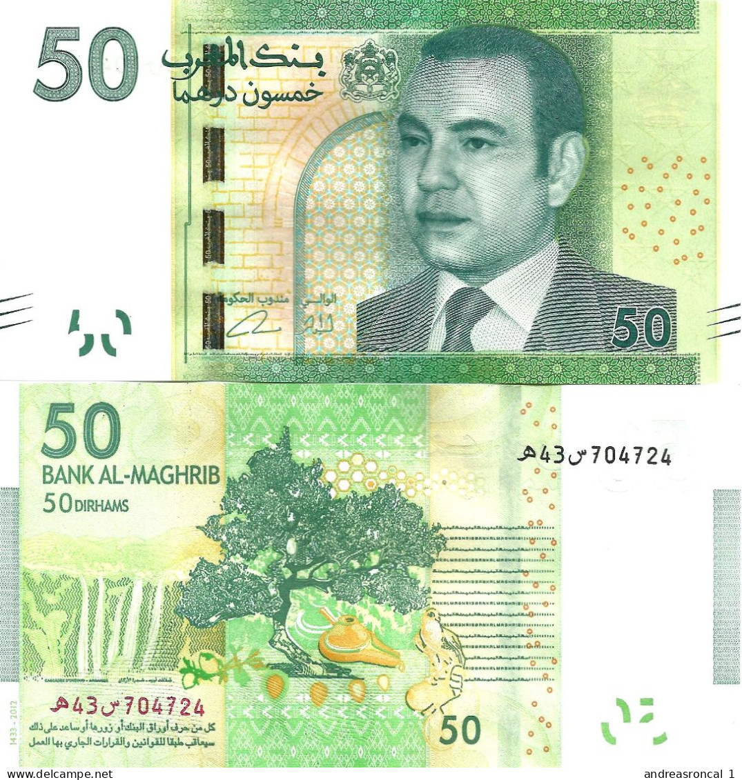 Morocco 50 Dirhams 2012 P-75 UNC - Marocco