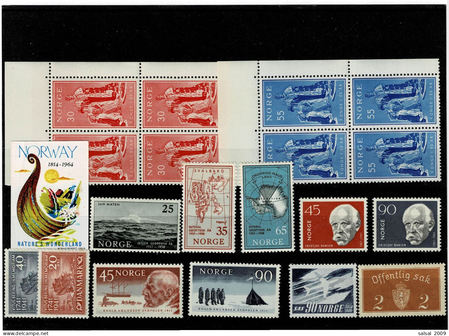 NORVEGIA ,anni Diversi ,17 Pezzi Usati + 94 Nuovi MNH ,solo 3 Pezzi MH ,qualita Ottima - Ongebruikt