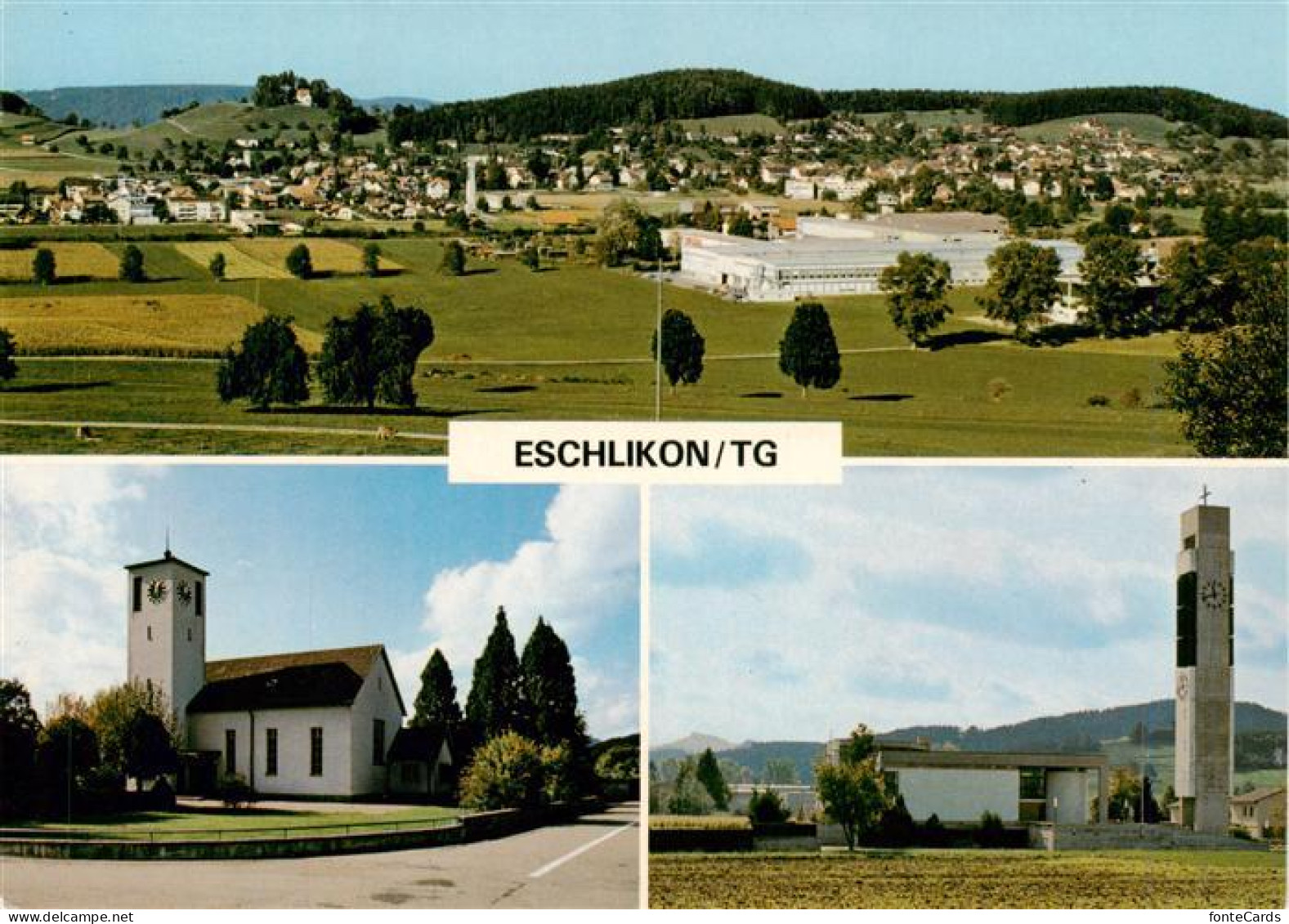 13876411 Eschlikon Panorama Kirchen Eschlikon - Autres & Non Classés