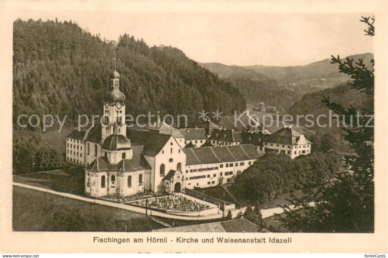 13735771 Fischingen TG Am Hoernli Kirche Und Waisenanstalt Idazell Fischingen TG - Autres & Non Classés