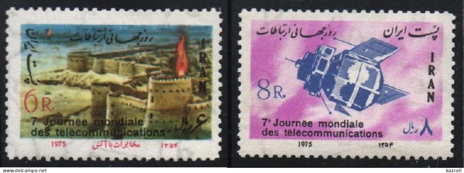 Iran 1975. 7 World Telecommunications Day Communication Satellite.  Space. - Iran