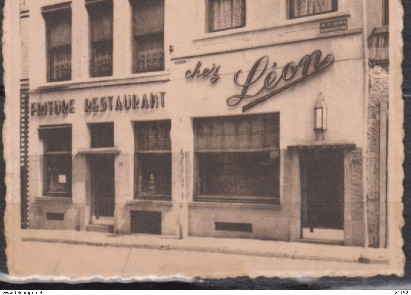 Belgique   BRUXELLES - Friture-Restaurant LEON - Prop. Honoré VANLANCKER-REUMONT    Non écrite - Restaurants