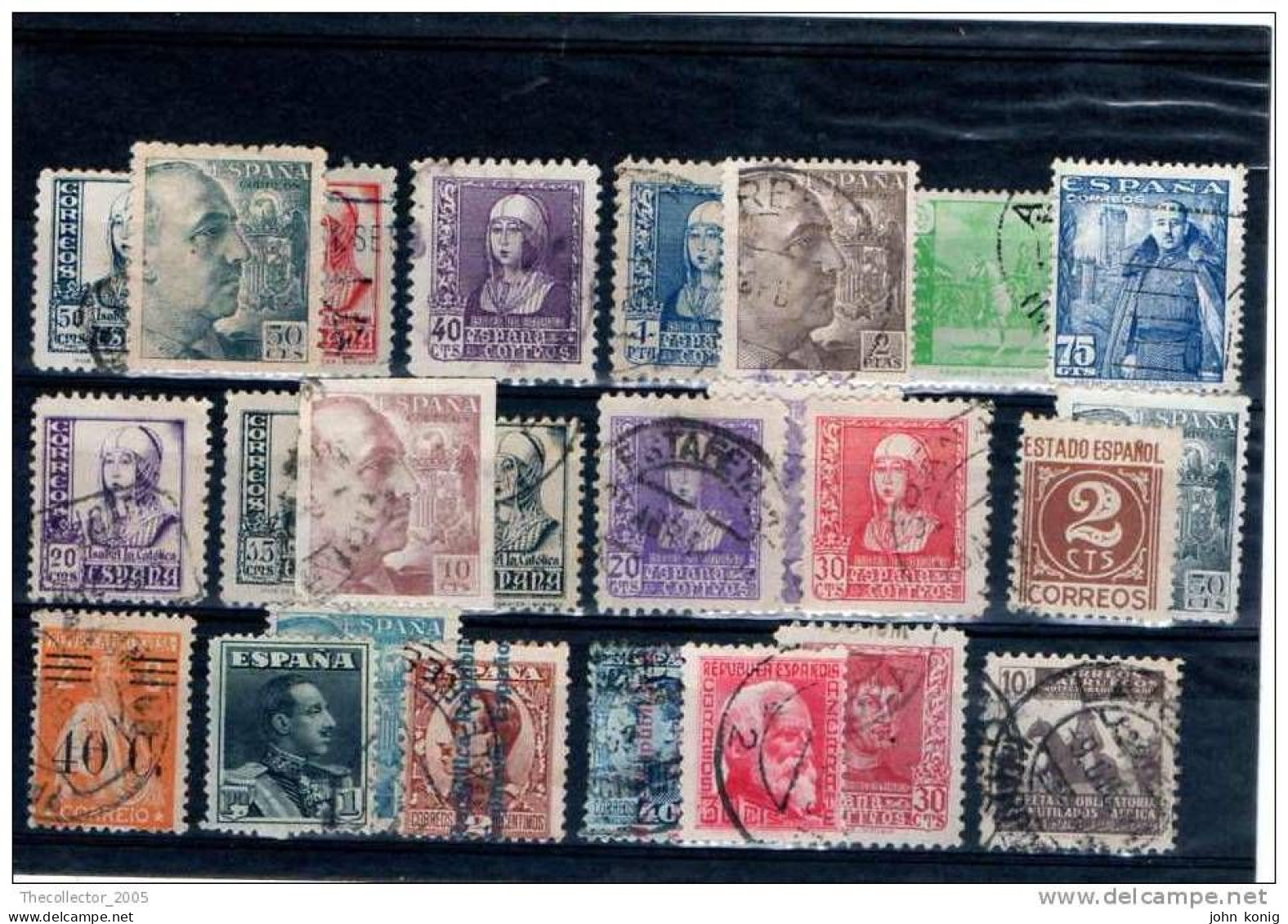 Spagna Spain Espana - Stamps Lot Used - Gestempelt - Francobolli Lotto Usati (FRANCISCO FRANCO) - Collections