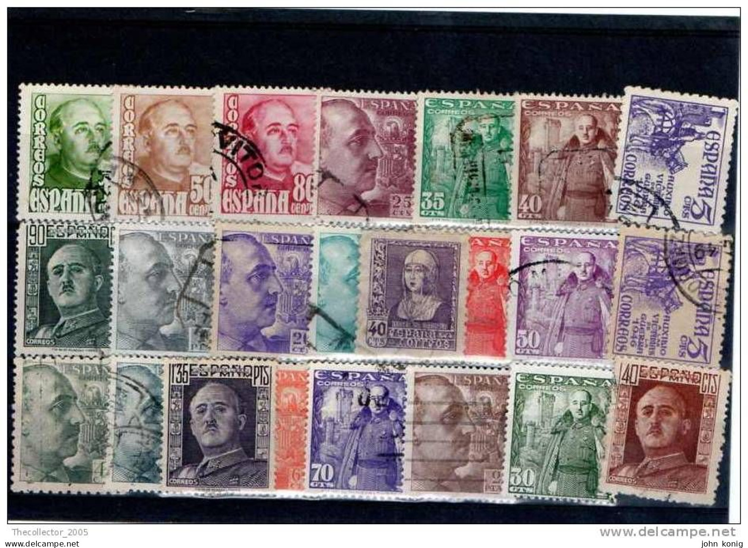 Spagna Spain Espana - Stamps Lot Used - Gestempelt - Francobolli Lotto Usati (FRANCISCO FRANCO) - Verzamelingen