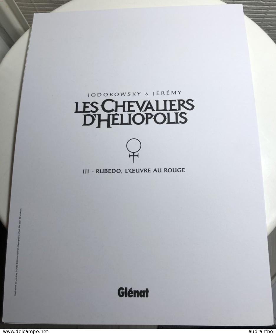 Ex Libris Bd Illustration Planche Les Chevaliers D'héliopolis - Rubedo L'oeuvre Au Rouge - Jodorowsky & Jeremy - Künstler P - R
