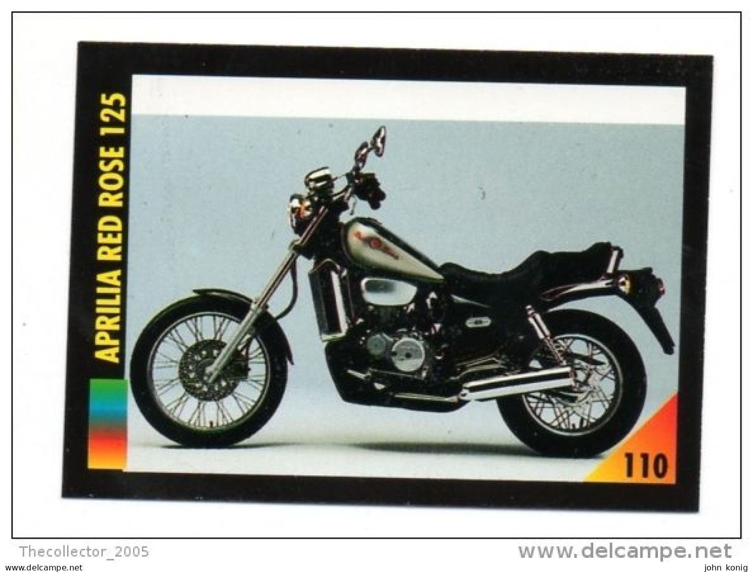FIGURINA TRADING CARDS - LA MIA MOTO - MY MOTORBIKE - MASTERS EDIZIONI (1993) - APRILIA RED ROSE 125 - Motori