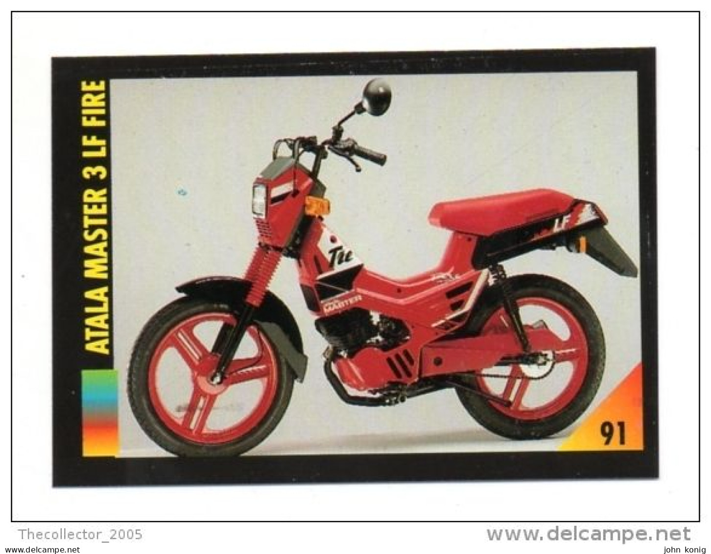 FIGURINA TRADING CARDS - LA MIA MOTO - MY MOTORBIKE - MASTERS EDIZIONI (1993) - ATALA MASTER 3 LF FIRE - Engine
